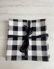 Charger l'image dans la galerie, PACK SERVILLETAS VICHY NEGRO CUADRO GRANDE