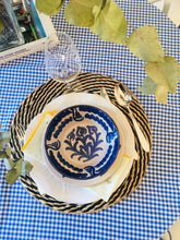Cargar imagen en el visor de la galería, MANTEL ALGODÓN VICHY AZUL