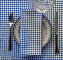 Cargar imagen en el visor de la galería, PACK SERVILLETAS VICHY AZUL
