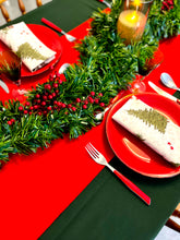 Cargar imagen en el visor de la galería, MANTEL ALGODÓN CHRISTMAS GREEN
